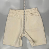 Unbranded Carpenter Shorts - 38W 10L Cream Cotton