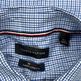 Tommy Hilfiger Checked Shirt - Medium Blue Cotton