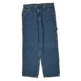 Unbranded Double Knee Carpenter Pants - 34W 31L Blue Cotton