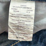 Dickies Carpenter Jeans - 32W 34L Blue Cotton