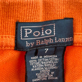 Age 6 Polo By Ralph Lauren Polo Shirt - Small Orange Cotton