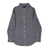 Age 10-12 Ralph Lauren Checked Shirt - Medium Navy Cotton