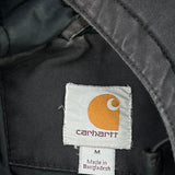 Faded Carhartt Jacket - Medium Black Cotton