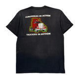 Truckers In Action Floctex Single Stitch T-Shirt - XL Black Cotton Blend