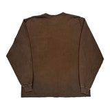 Carhartt Long Sleeve T-Shirt - Large Brown Cotton
