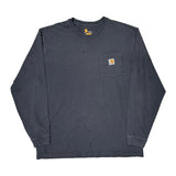 Carhartt Long Sleeve T-Shirt - XL Gray Cotton