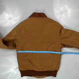 Carhartt Santa Fe Bomber Jacket - Small Brown Cotton