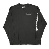 Loose Fit Carhartt Long Sleeve T-Shirt - XL Black Cotton