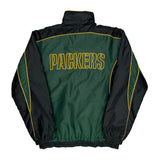 Packers Nfl Football Windbreaker - Medium Black Polyester