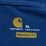 Carhartt T-Shirt - XL Blue Cotton