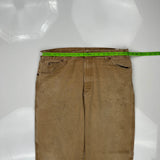 Dickies Carpenter Trousers - 36W 29L Brown Cotton