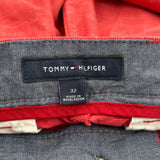 Tommy Hilfiger Chino Shorts - 32W 10L Red Cotton