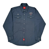 H. Bye Construction Ltd Dickies Shirt - XL Blue Cotton Blend