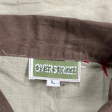 Overstreet Hawaiian Shirt - Large Beige Cotton