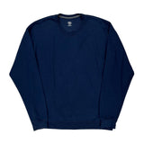 Athletic Works Sweatshirt - Large Navy Cotton