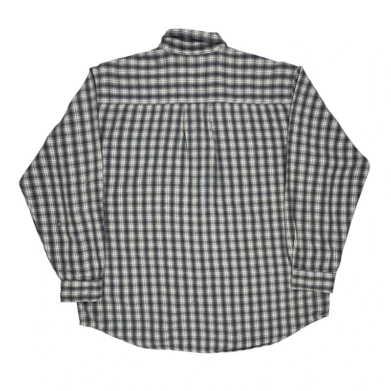 Levis Checked Flannel Shirt - XL Blue Cotton