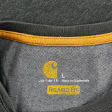 Carhartt T-Shirt - Large Gray Polyester