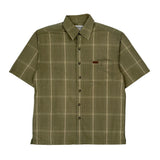 Carhartt Checked Short Sleeve Shirt - Medium Green Cotton