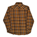 Dickies Checked Flannel Shirt - Large Brown Cotton