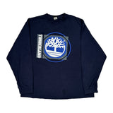 Timberland Graphic Long Sleeve T-Shirt - XL Navy Cotton