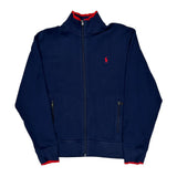 Polo By Ralph Lauren Track Jacket - Medium Blue Cotton