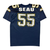 San Diego Chargers Logo Athletics Football Football Jersey - Large Navy Polyester