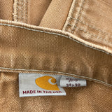 Made In USA Carhartt Double Knee Carpenter Pants - 31W 30L Brown Cotton