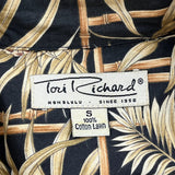 Tori Richard Floral Hawaiian Shirt - Small Black Cotton