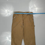 Wrangler Carpenter Pants - 32W 34L Brown Cotton