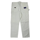 Dickies Carpenter Pants - 38W 32L White Cotton