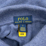 Age 7 Polo Bear Polo By Ralph Lauren Polo Shirt - Small Blue Cotton