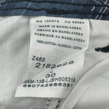 Lee Checked Cargo Shorts - 30W 12L Blue Cotton