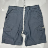 Wrangler Cargo Shorts - 34W 10L Gray Cotton