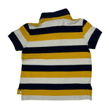 Age 2 Polo By Ralph Lauren Striped Polo Shirt - 3XS Navy Cotton