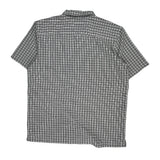 Quiksilver Checked Short Sleeve Shirt - XL Black & White Cotton