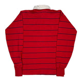 Unbranded Striped Rugby Shirt - Medium White Cotton