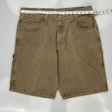 Wrangler Carpenter Shorts - 38W 10L Brown Cotton
