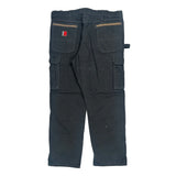 Wrangler Cargo Trousers - 39W 32L Black Cotton