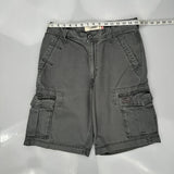 Levis Cargo Shorts - 30W 11L Grey Cotton