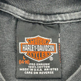 Iron Horses, Age 14-16 Harley Davidson Graphic T-Shirt - Large Black Cotton