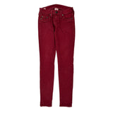 True Religion Skinny Jeans - 24W US 0 Red Cotton