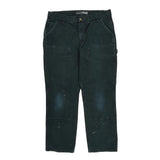 Carhartt Double Knee Carpenter Pants - 34W 30L Black Cotton