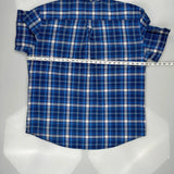Tommy Hilfiger Checked Short Sleeve Shirt - XL Blue Cotton