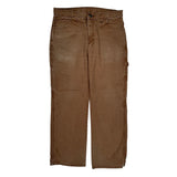 Dickies Carpenter Pants - 33W 32L Brown Cotton
