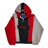 Vintage Detroit Red Wings Starter Graphic Windbreaker - XL Black Nylon