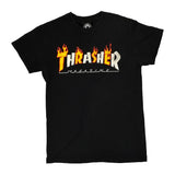 Thrasher Graphic T-Shirt - XS Black Cotton