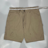 Wrangler Carpenter Shorts - 38W 10L Khaki Cotton