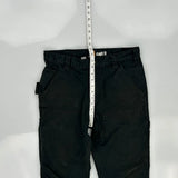Carhartt Double Knee Carpenter Trousers - 32W 30L Black Cotton