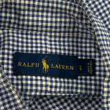 Ralph Lauren Checked Shirt - Large Blue Cotton