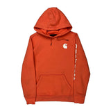 Carhartt Hoodie - Large Orange Cotton